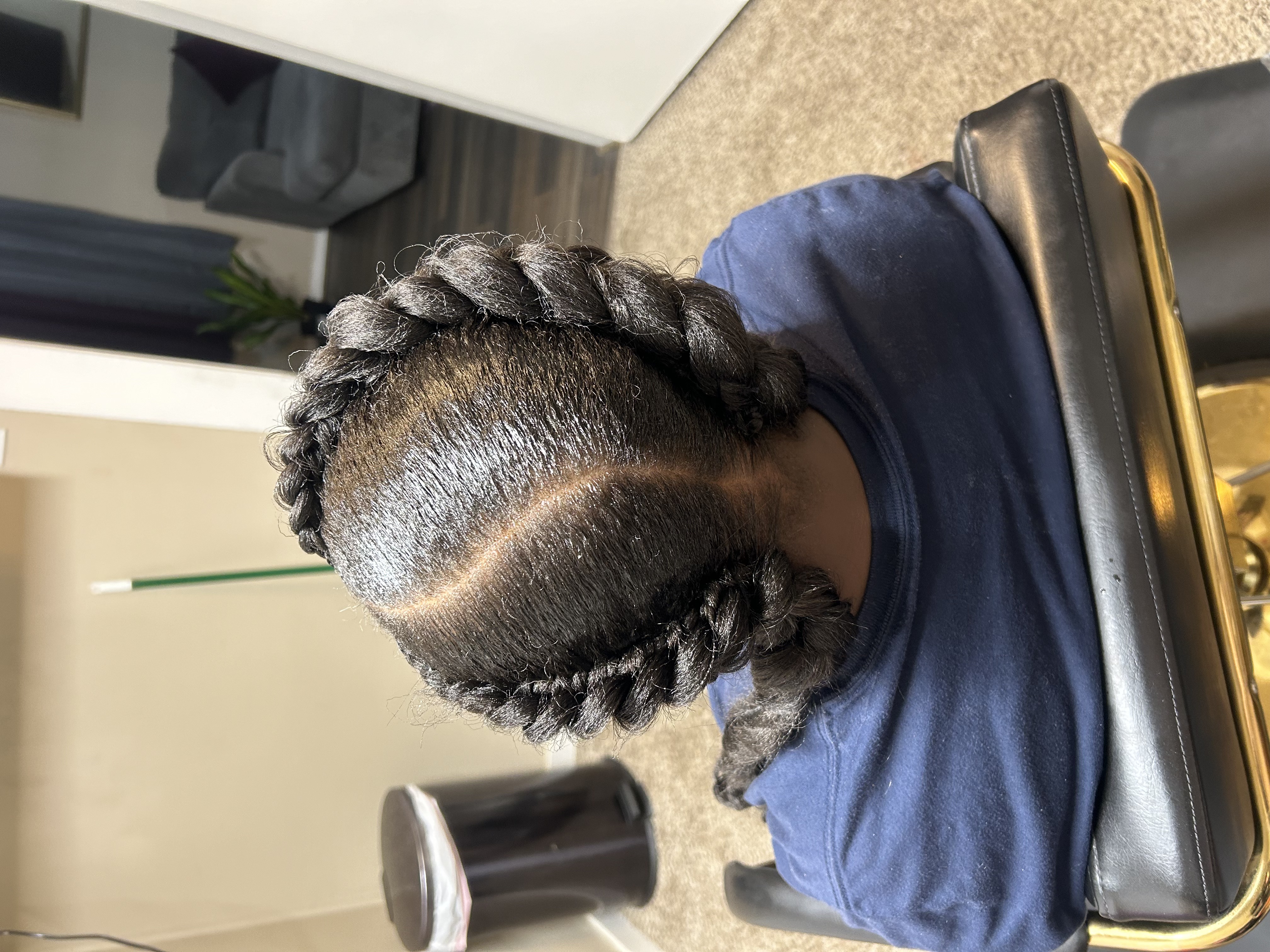 Crown braid pattern