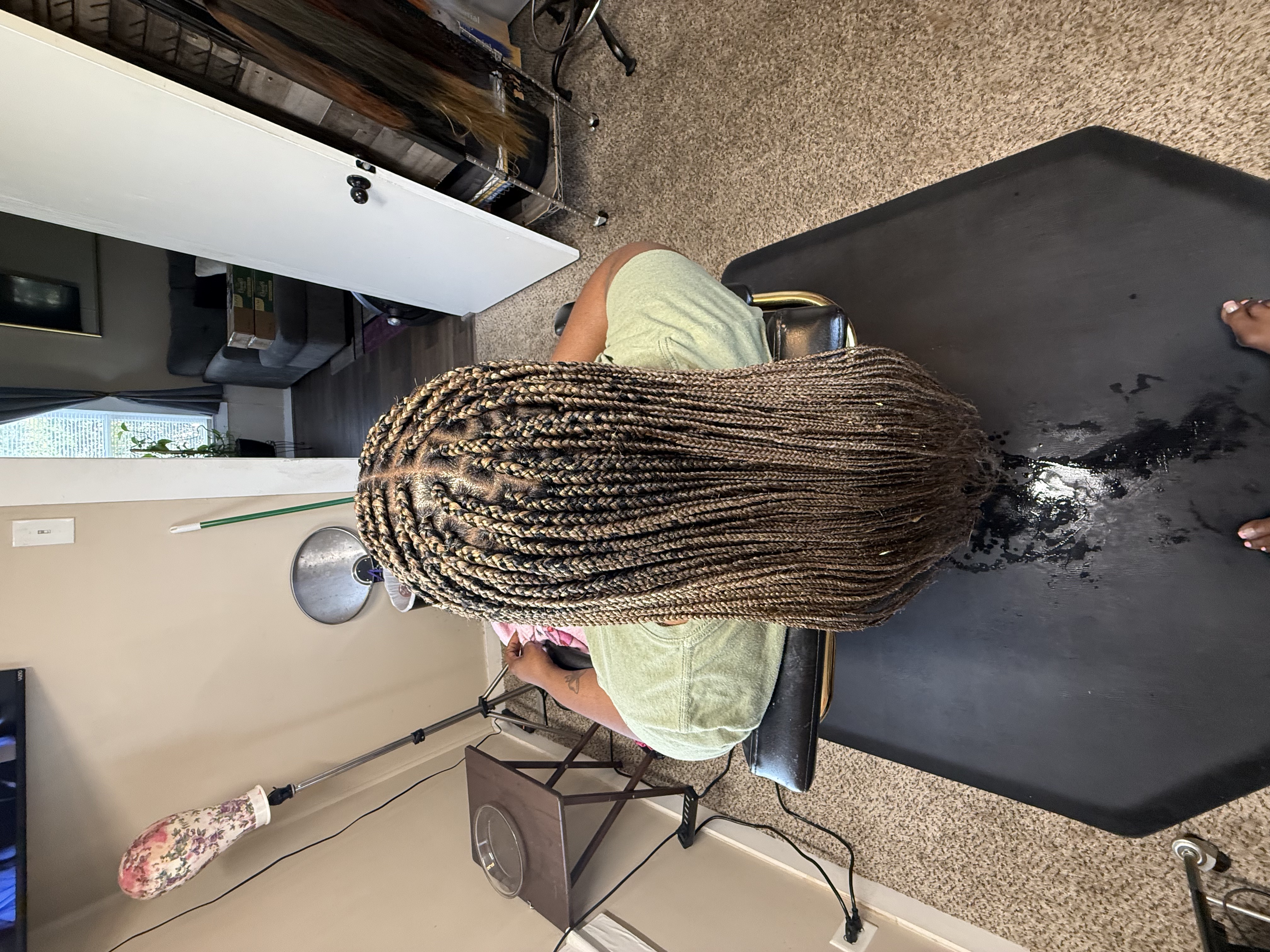 Blonde box braids