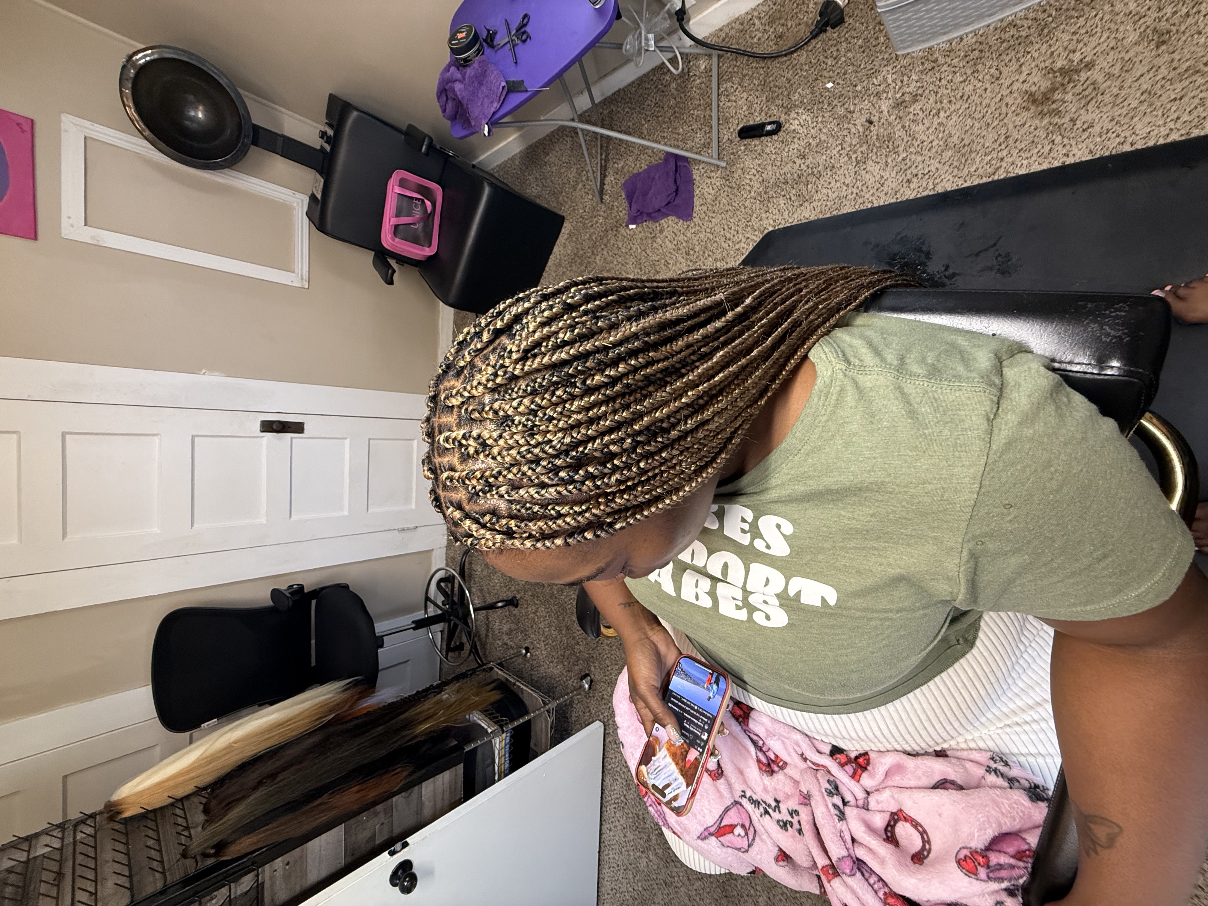 Side view of braided style