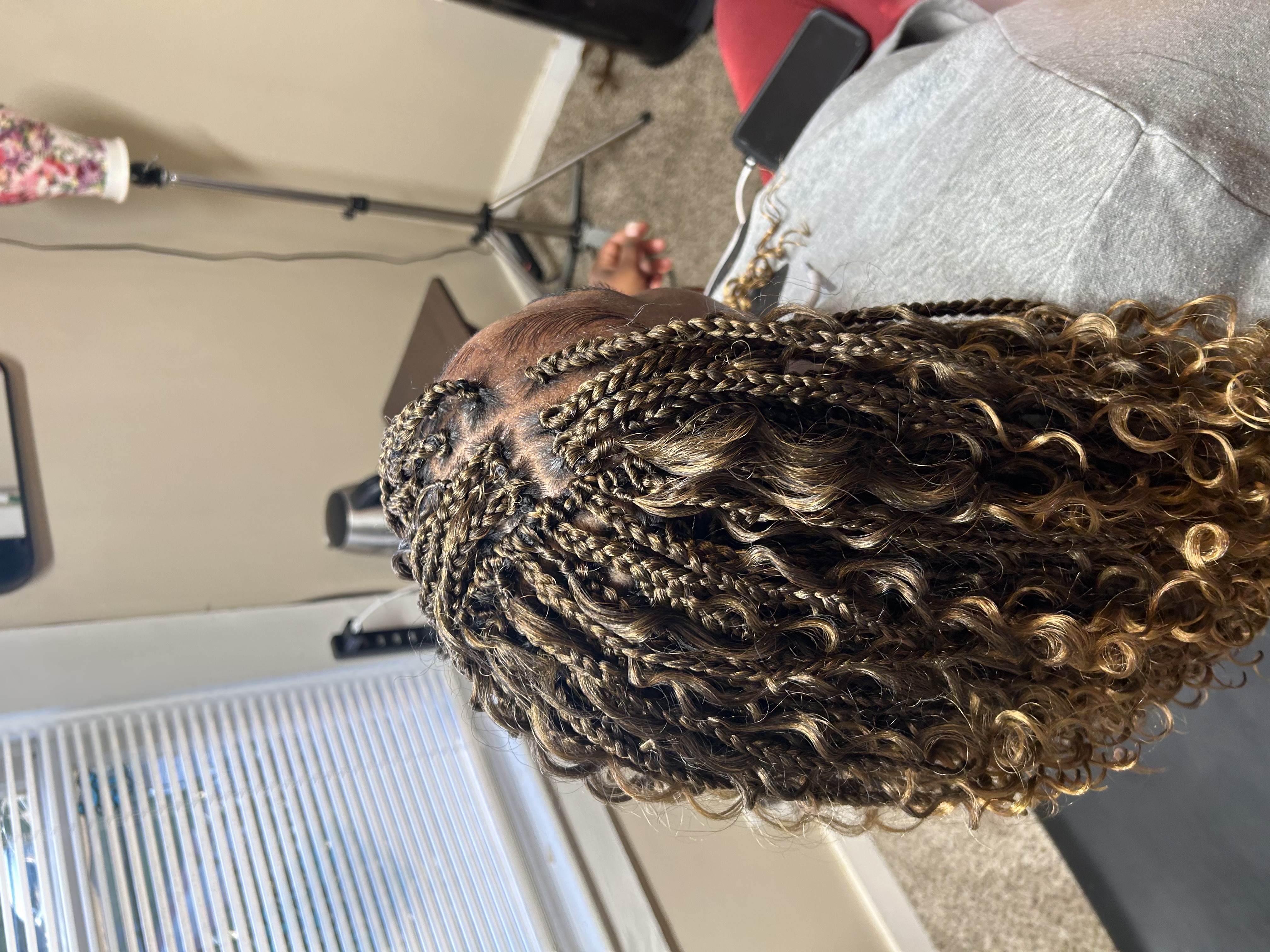 Curly-ended braids